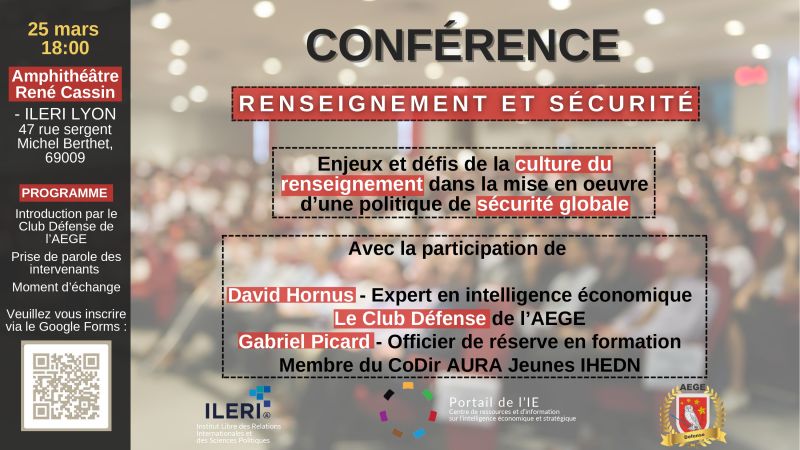 Enjeux et défis de la culture du renseignement dans la mise en œuvre d’une politique de sécurité - Portail de l'IE