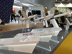 Thales veut massifier sa production de drones militaires. Munitions rôdeuses, téléopérées HERO (UVision Air Ltd, Israël), exposé au DSEI 2019, Londres.